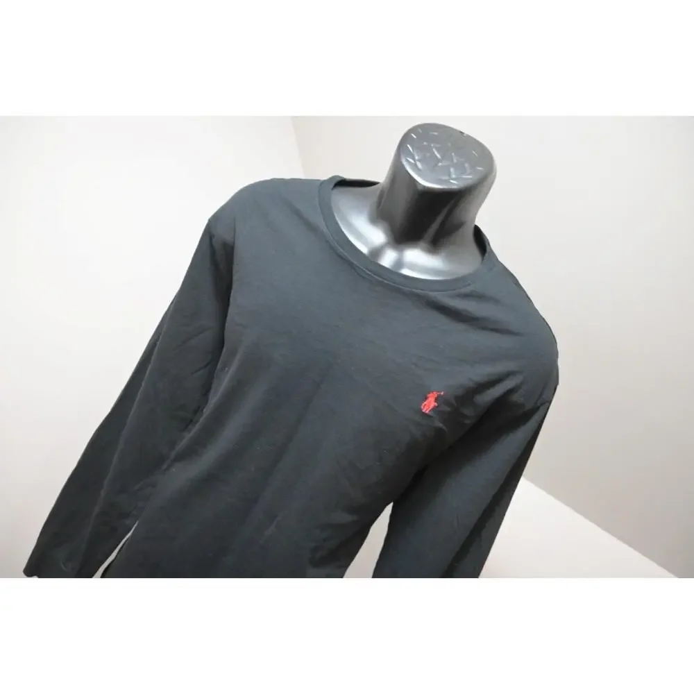 Polo Ralph Lauren‎ Tee Shirt Classic Fit Black Long Sleeve Mens Size XL
